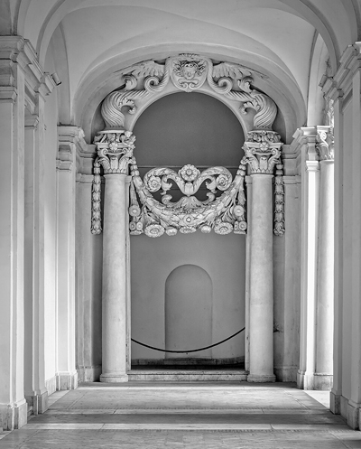 borromini internal portal palazzo carpegno