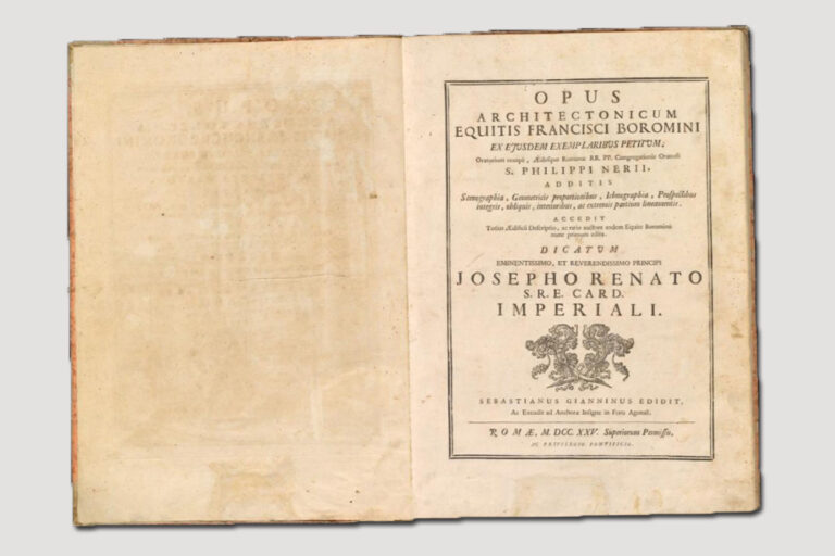Opus Architectonicum - Sebastianus Gianninus Editit, Roma, M DCC XXV